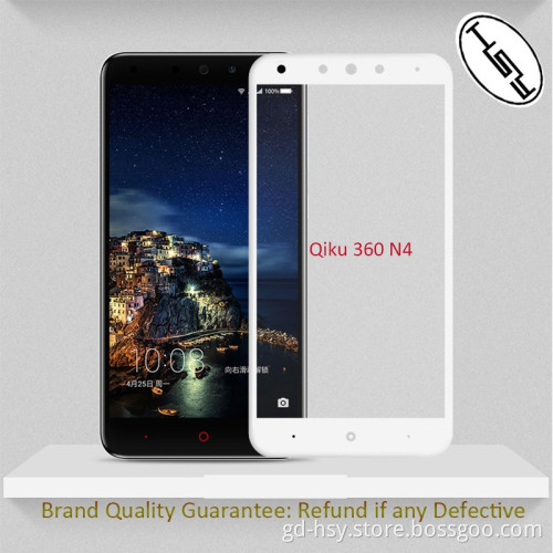 Mobile phone use full coverage tempered glass screen protector for QIKU 360, FOR QIKU 360 N4 0.3mm thickness tempered glass